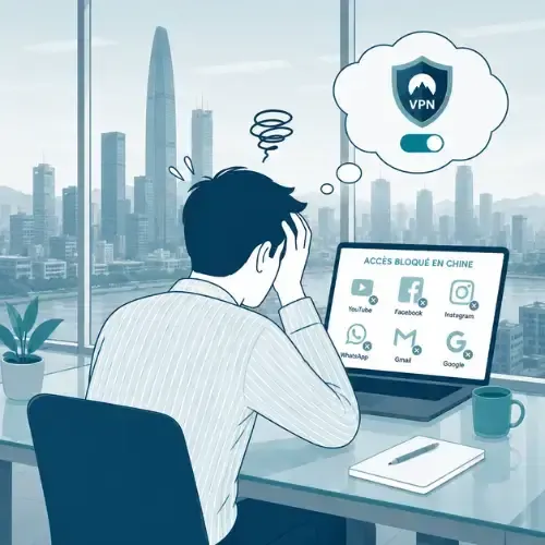 Applications bloquees a l'etranger et recours a un VPN